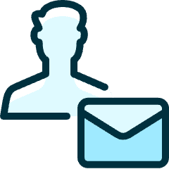 Single Man Actions Email Icon from Ultimate Duotone Set