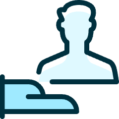 Single Man Actions Share 1_2 Icon from Ultimate Duotone Set