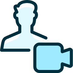 Single Man Actions Video_2 Icon from Ultimate Duotone Set