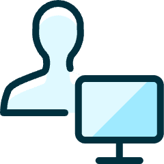 Single Neutral Actions Monitor_2 Icon from Ultimate Duotone Set
