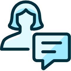 Single Woman Actions Chat_2 Icon from Ultimate Duotone Set