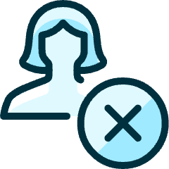 Single Woman Actions Remove_2 Icon from Ultimate Duotone Set