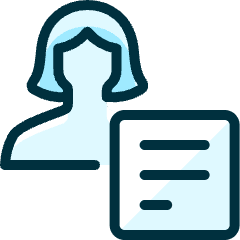 Single Woman Actions Text_2 Icon from Ultimate Duotone Set