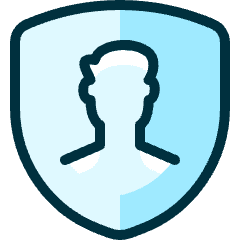 Single Man Shield_2 Icon from Ultimate Duotone Set