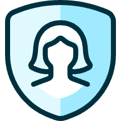 Single Woman Shield_2 Icon from Ultimate Duotone Set