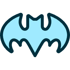 Famous Character Batman 1 Icon from Ultimate Duotone Set