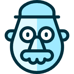 Famous Character Mr Potato Head Icon from Ultimate Duotone Set