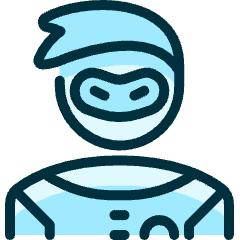 Famous Character Power Ranger 1 Icon from Ultimate Duotone Set