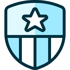 Famous Character Star Badge Icon from Ultimate Duotone Set