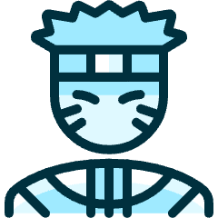 Famous Character Uzumaki Naruto Icon from Ultimate Duotone Set