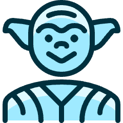 Famous Character Yoda Icon from Ultimate Duotone Set
