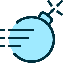 Video Game Mario Bomb Icon from Ultimate Duotone Set