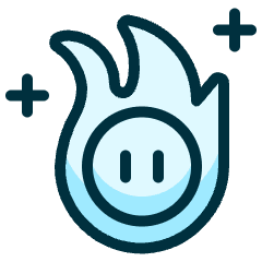 Video Game Mario Flame Icon from Ultimate Duotone Set