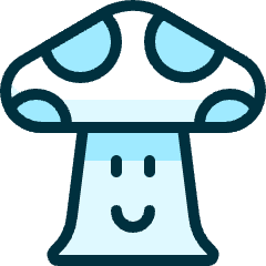 Video Game Mario Mushroom Icon from Ultimate Duotone Set