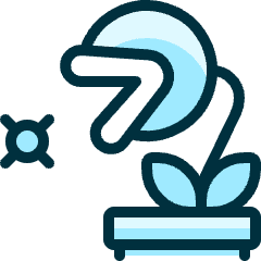 Video Game Mario Plant Maneater Icon from Ultimate Duotone Set