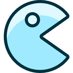 Video Game Pacman Icon from Ultimate Duotone Set