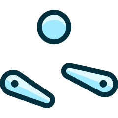 Video Game Pinball Icon from Ultimate Duotone Set