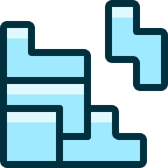 Video Game Tetris Icon from Ultimate Duotone Set
