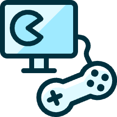 Video Game Controller Monitor Icon from Ultimate Duotone Set