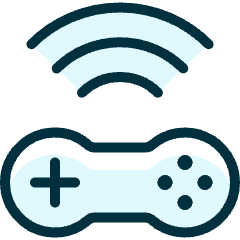 Video Game Controller Wifi Icon from Ultimate Duotone Set