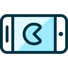 Video Game Smartphone Landscape Icon from Ultimate Duotone Set