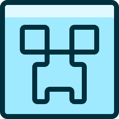 Video Game Logo Creeper Icon from Ultimate Duotone Set