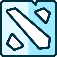 Video Game Logo Dota2 Icon from Ultimate Duotone Set