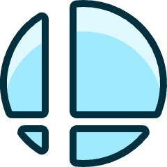 Video Game Logo Smash Bros Icon from Ultimate Duotone Set