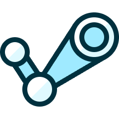 Video Game Logo Steam Icon from Ultimate Duotone Set