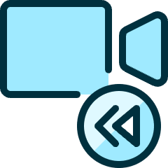 Controls Camera Backward Icon from Ultimate Duotone Set