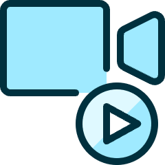 Controls Camera Play Icon from Ultimate Duotone Set