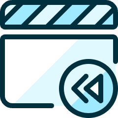 Controls Movie Backward Icon from Ultimate Duotone Set