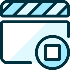 Controls Movie Stop Icon from Ultimate Duotone Set