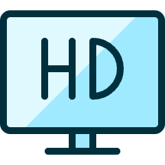 Modern Tv Hd Icon from Ultimate Duotone Set