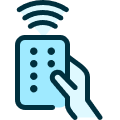 Modern Tv Remote Hand Icon from Ultimate Duotone Set