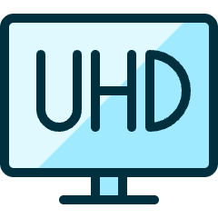 Modern Tv Uhd Icon from Ultimate Duotone Set