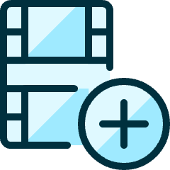 Video Edit Add Icon from Ultimate Duotone Set