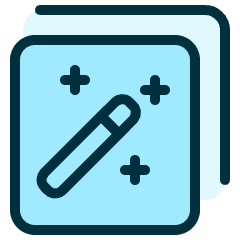 Video Edit Magic Wand 1 Icon from Ultimate Duotone Set