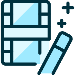 Video Edit Magic Wand Icon from Ultimate Duotone Set