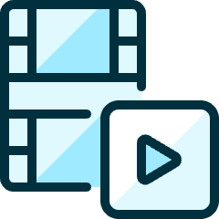 Video Edit Play Icon from Ultimate Duotone Set