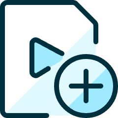 Video File Add Icon from Ultimate Duotone Set
