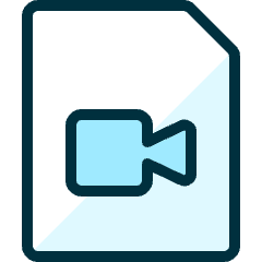 Video File Camera Icon from Ultimate Duotone Set