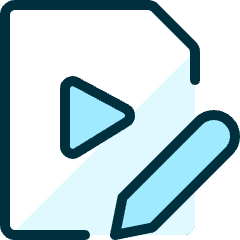 Video File Edit Icon from Ultimate Duotone Set