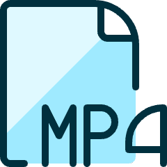 Video File Mp4 1 Icon from Ultimate Duotone Set