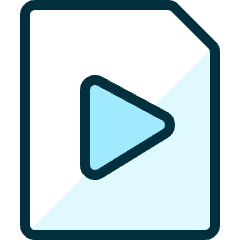 Video File Play Icon from Ultimate Duotone Set
