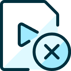 Video File Remove Icon from Ultimate Duotone Set