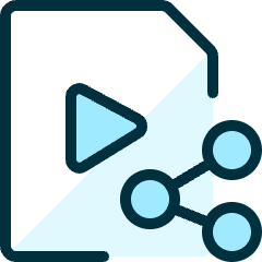 Video File Share Icon from Ultimate Duotone Set