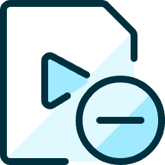 Video File Subtract Icon from Ultimate Duotone Set