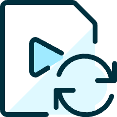Video File Sync Icon from Ultimate Duotone Set