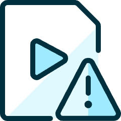 Video File Warning Icon from Ultimate Duotone Set